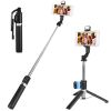 Wireless Selfie Stick Tripod Portable Foldable Extendable Phone Stand with Fill Lights Remote Shutter Fit for Go Pro 4.7in-7in