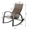 Outdoor Rocking Chair Patio Wicker Rocker Lounge Chair (1 Pack)