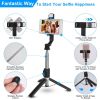 Wireless Selfie Stick Tripod Portable Foldable Extendable Phone Stand with Fill Lights Remote Shutter Fit for Go Pro 4.7in-7in