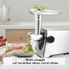 Simple Deluxe Electric Meat Grinder; Heavy Duty Meat Mincer; Food Grinder with Sausage &amp; Kubbe Kit; 3 Grinder Plates; 800W Power; Easy to Clean an