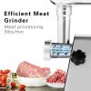 Simple Deluxe Electric Meat Grinder; Heavy Duty Meat Mincer; Food Grinder with Sausage &amp; Kubbe Kit; 3 Grinder Plates; 800W Power; Easy to Clean an