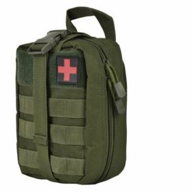 Tactical First Aid Pouch; Detachable Medical Pouch Kit Utility Bag (Bag Only) (Color: OD)