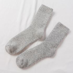 5 Pairs Socks Men Super Thicker Solid Sock Merino Wool Rabbit Socks Against Cold Snow Russia Winter Warm Funny Happy Male Sock (Color: 3, size: size 38-46cm)