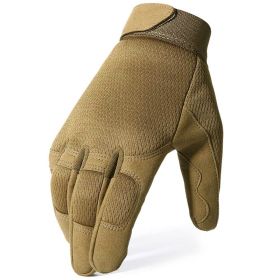 Tactical Gloves Camo Military Army Cycling Glove Sport Climbing Paintball Shooting Hunting Riding Ski Full Finger Mittens Men (Color: A9 Brown, size: XL)