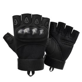 Tactical Military Gloves Shooting Gloves Touch Design Sports Protective Fitness Motorcycle Hunting Full Finger Hiking Gloves (Color: Black 2, size: XL)