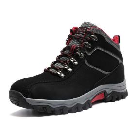 Waterproof Hiking Boots Men Autumn Winter Non-slip Lightweight Breathable Hiking Shoe Outdoor Trekking Hiking Shoes Hunting Shoe (Color: B2024-R, size: 41)